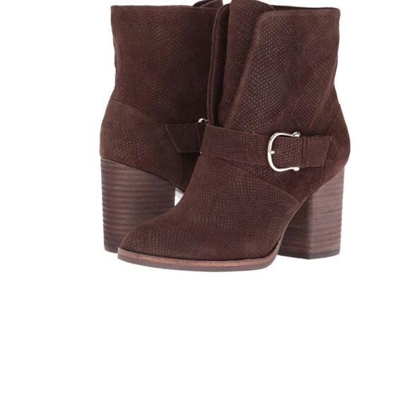 Isola Women's Lavoy Suede Brown Textured Ankle Boots Size 8.5 NEW - Picture 3 of 8